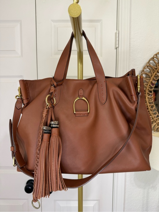 Ralph Lauren Handbags - Ralph Lauren Collection Calfskin Leather Stirrup Tote